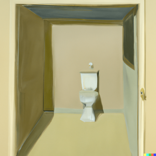 DALL·E 2023-02-13 11.23.33 - _a toilet cubicle,_ by Edward Hopper